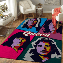 Queen Music Popart Art For Fans Area Rug Living Room Carpet Rug Regtangle Carpet Floor Decor Home Decor