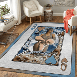Queen Rihanna Queens Of Music Art For Fans Area Rug Living Room Carpet Rug Regtangle Carpet Floor Decor Home Decor