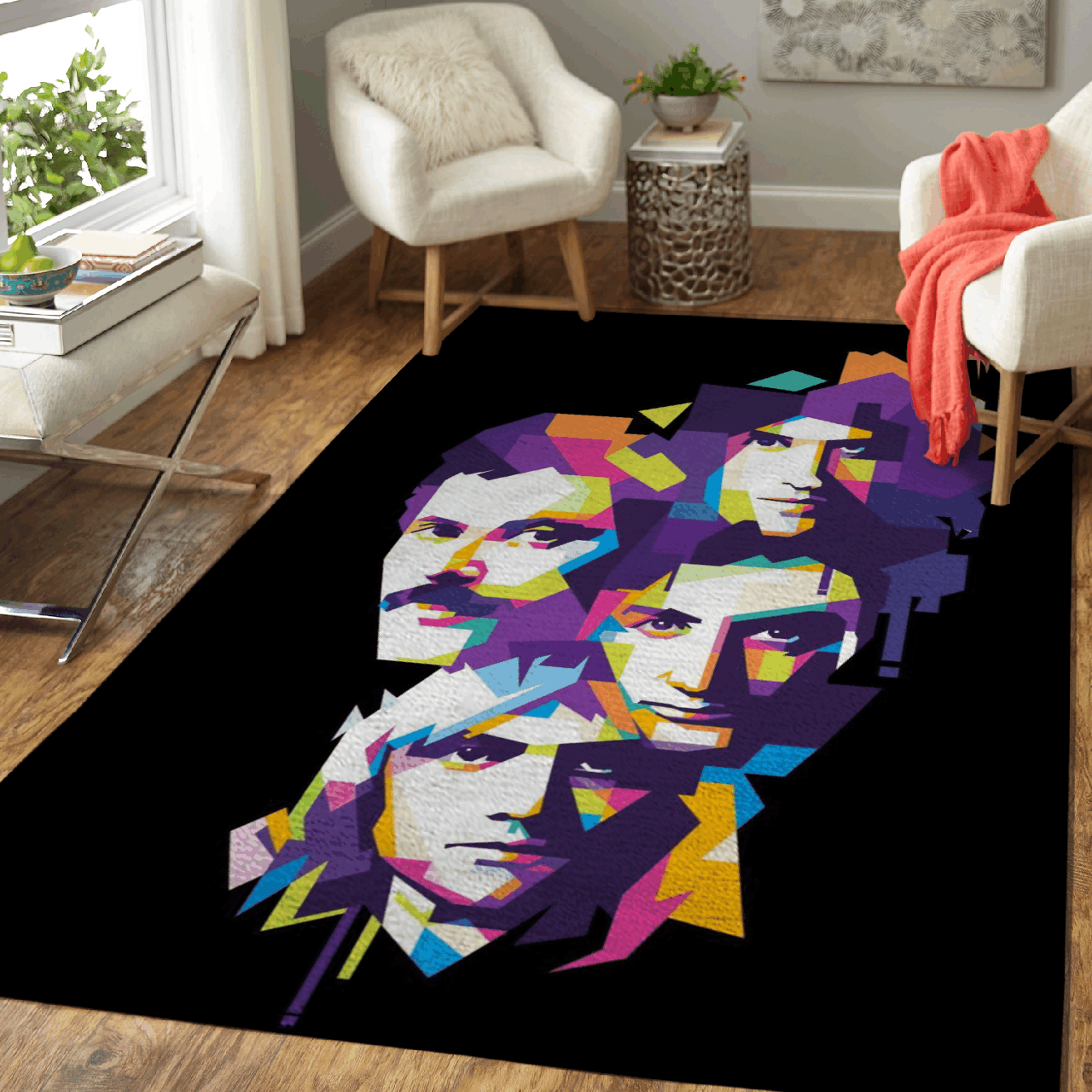 Queen Rock Band Art Area Rug Area Rug Living Room Carpet Rug Regtangle Carpet Floor Decor Home Decor