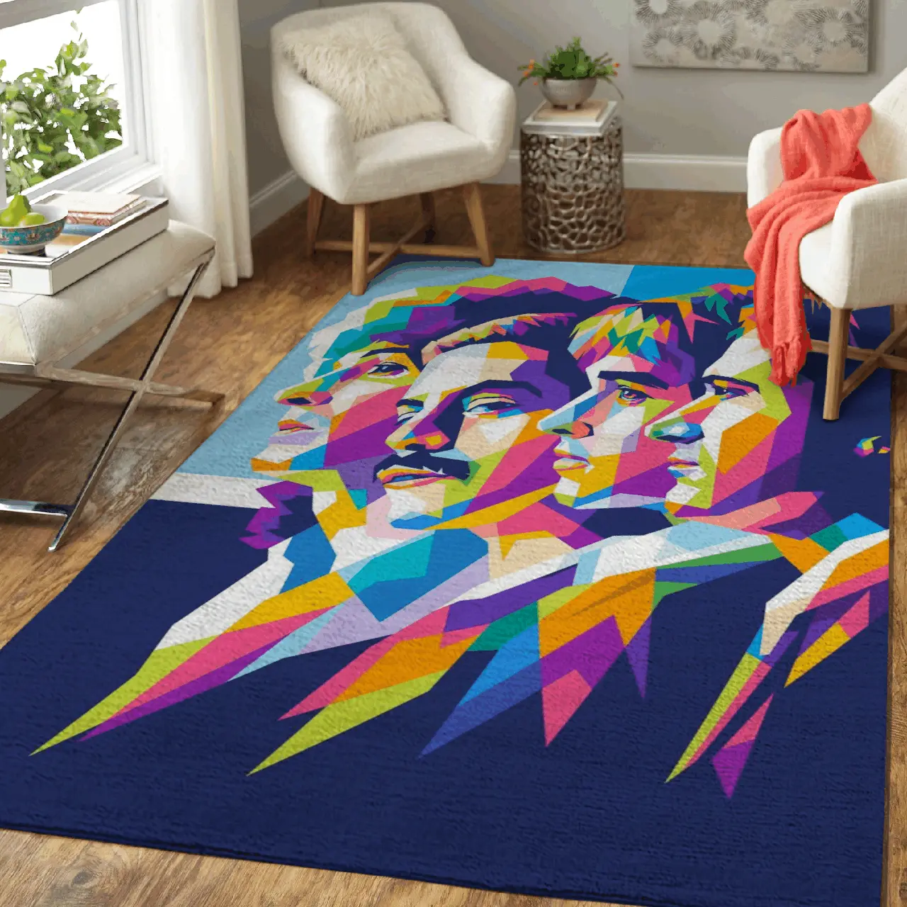 Queen Rock Band Art For You Lovers Of Queen Area Rug Area Rug Living Room Carpet Rug Regtangle Carpet Floor Decor Home Decor