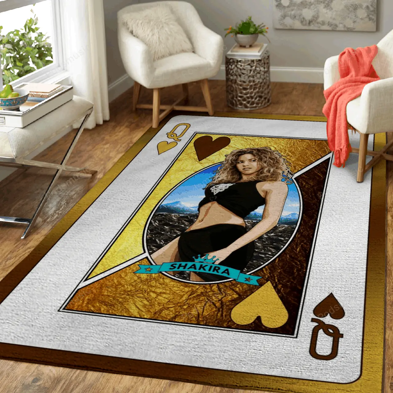 Queen Shakira Queens Of Music Art For Fans Area Rug Living Room Carpet Rug Regtangle Carpet Floor Decor Home Decor