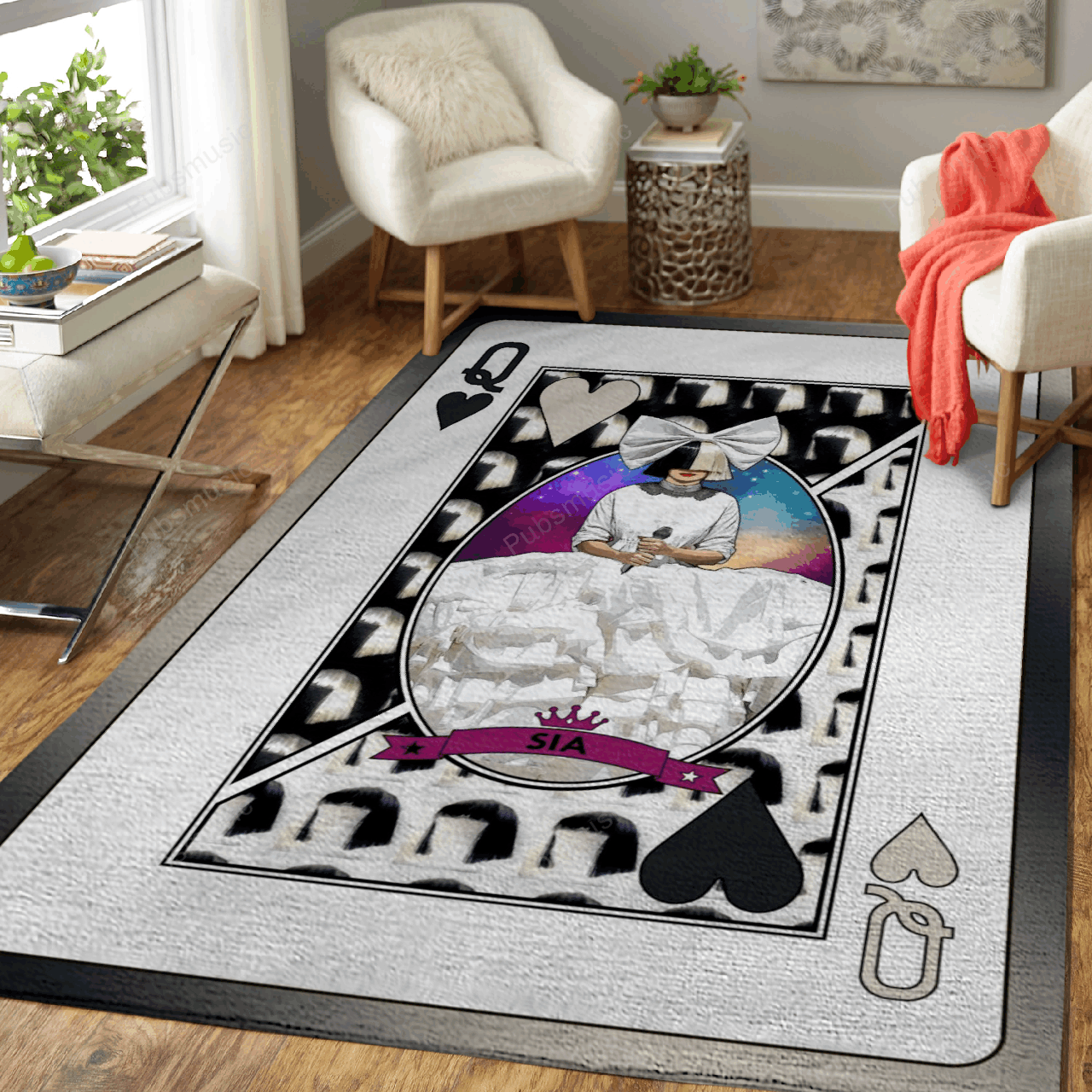 Queen Sia Queens Of Music Art For Fans Area Rug Living Room Carpet Rug Regtangle Carpet Floor Decor Home Decor