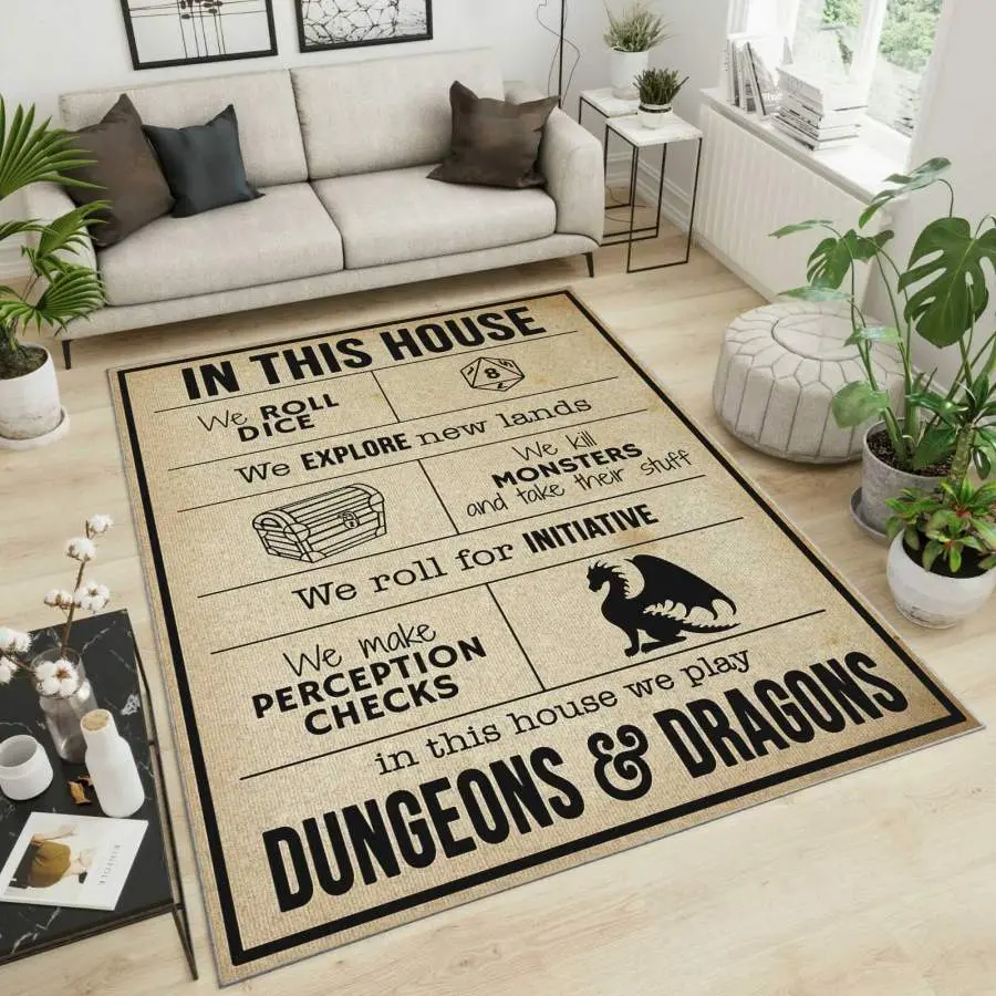 Quidditch Gryffindor Area Rug Living Room Rug Home Decor Home Decor Bedroom Living Room Decor