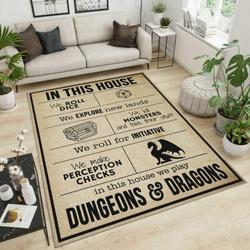 Quidditch Gryffindor Area Rug Living Room Rug Home Decor Home Decor Bedroom Living Room Decor