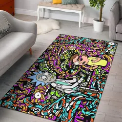 Raccoon Print Pattern Area Rug Living Room Rug Home Decor
