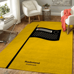 Radioland Music Art For Fans Area Rug Living Room Carpet Rug Regtangle Carpet Floor Decor Home Decor
