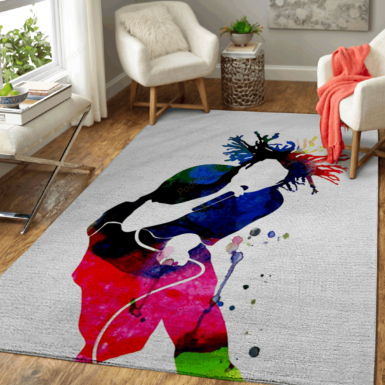 Rage Watercolor Music Legends Art For Fans Area Rug Living Room Carpet Rug Regtangle Carpet Floor Decor Home Decor