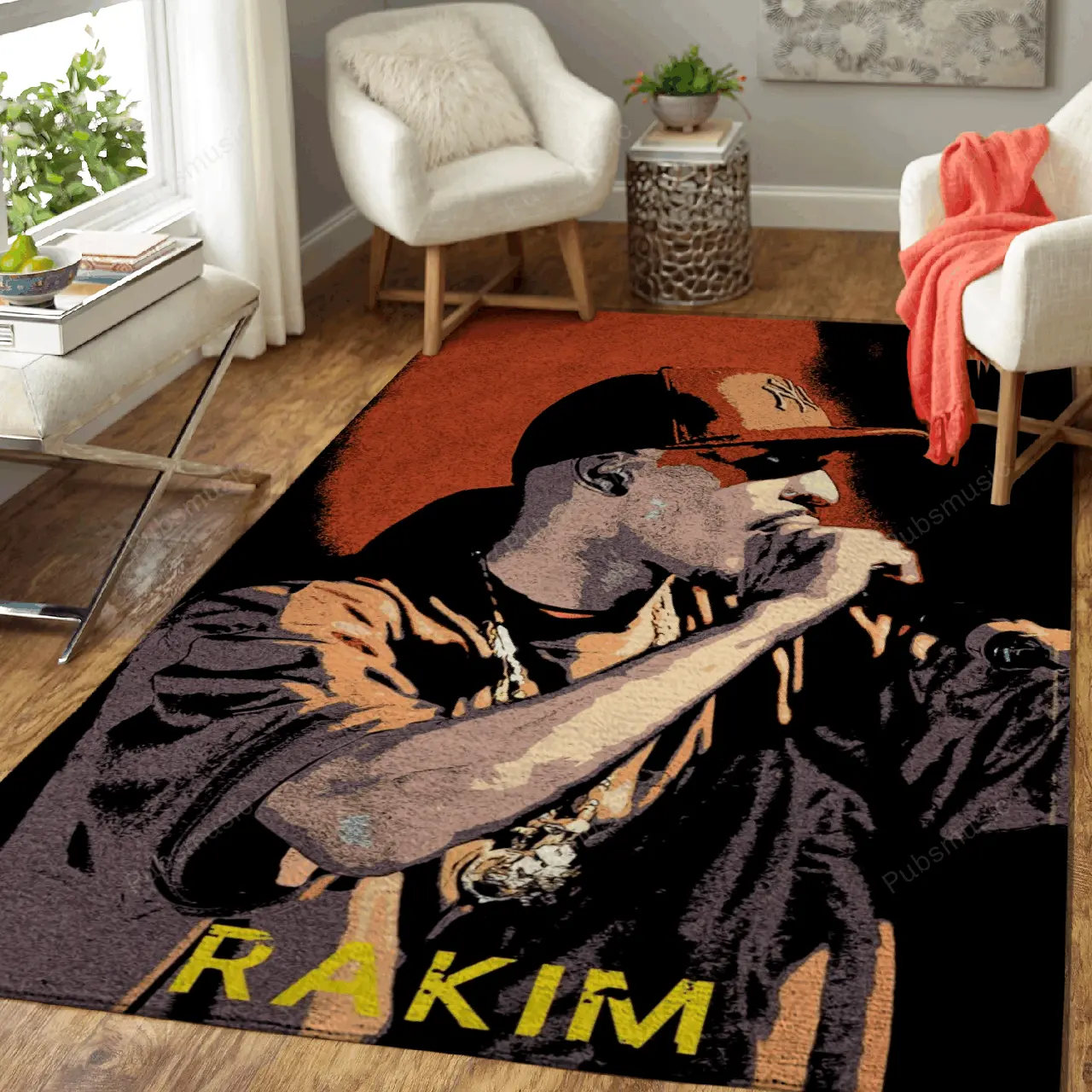 Rakim Music Art For Fans Area Rug Living Room Carpet Rug Regtangle Carpet Floor Decor Home Decor