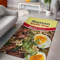 Ramen Noodle Soup Beef Flavor Area Rug Living Room Rug Home Decor Carpet