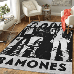 Ramones All About Music Art For Fans Area Rug Living Room Carpet Rug Regtangle Carpet Floor Decor Home Decor