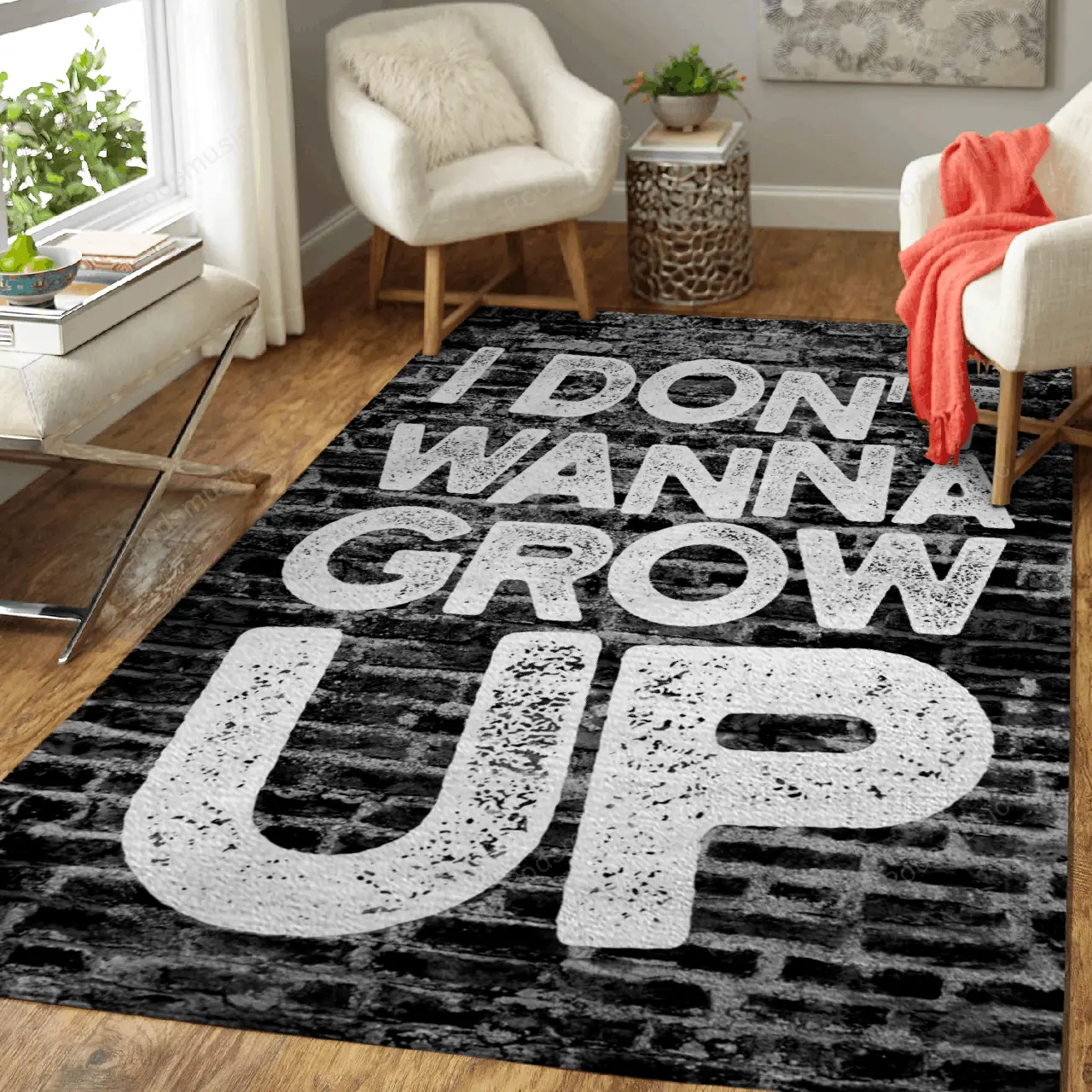 Ramones Grow Up Music Art For Fans Area Rug Living Room Carpet Rug Regtangle Carpet Floor Decor Home Decor