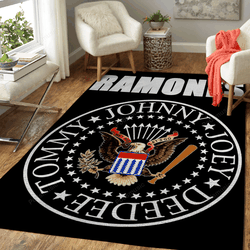 Ramones Punk Rock Artwork Music Art For Fans Area Rug Living Room Carpet Rug Regtangle Carpet Floor Decor Home Decor