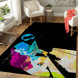 Ray Watercolor Ii Music Legends On Stage Art For Fans Area Rug Living Room Carpet Rug Regtangle Carpet Floor Decor Home Decor
