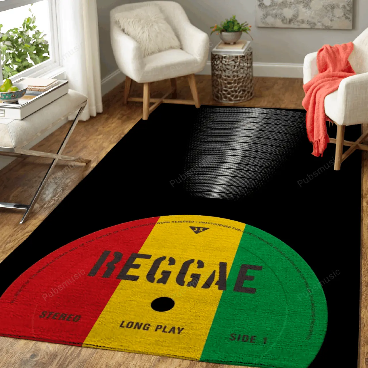 Reggae Vinyl Music Art For Fans Area Rug Living Room Carpet Rug Regtangle Carpet Floor Decor Home Decor