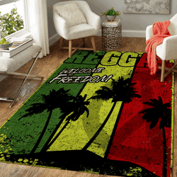 Reggae Welcome To Freedom Reggae Music Art For Fans Area Rug Living Room Carpet Rug Regtangle Carpet Floor Decor Home Decor