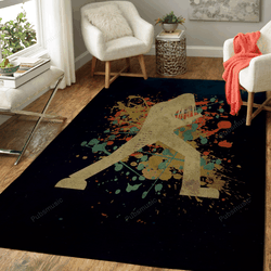 Retro Guitar Player Music Art For Fans Area Rug Living Room Carpet Rug Regtangle Carpet Floor Decor Home Decor