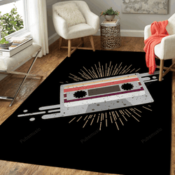 Retro Vintage Cassette Music Illustration Area Rug Living Room Carpet Rug Regtangle Carpet Floor Decor Home Decor