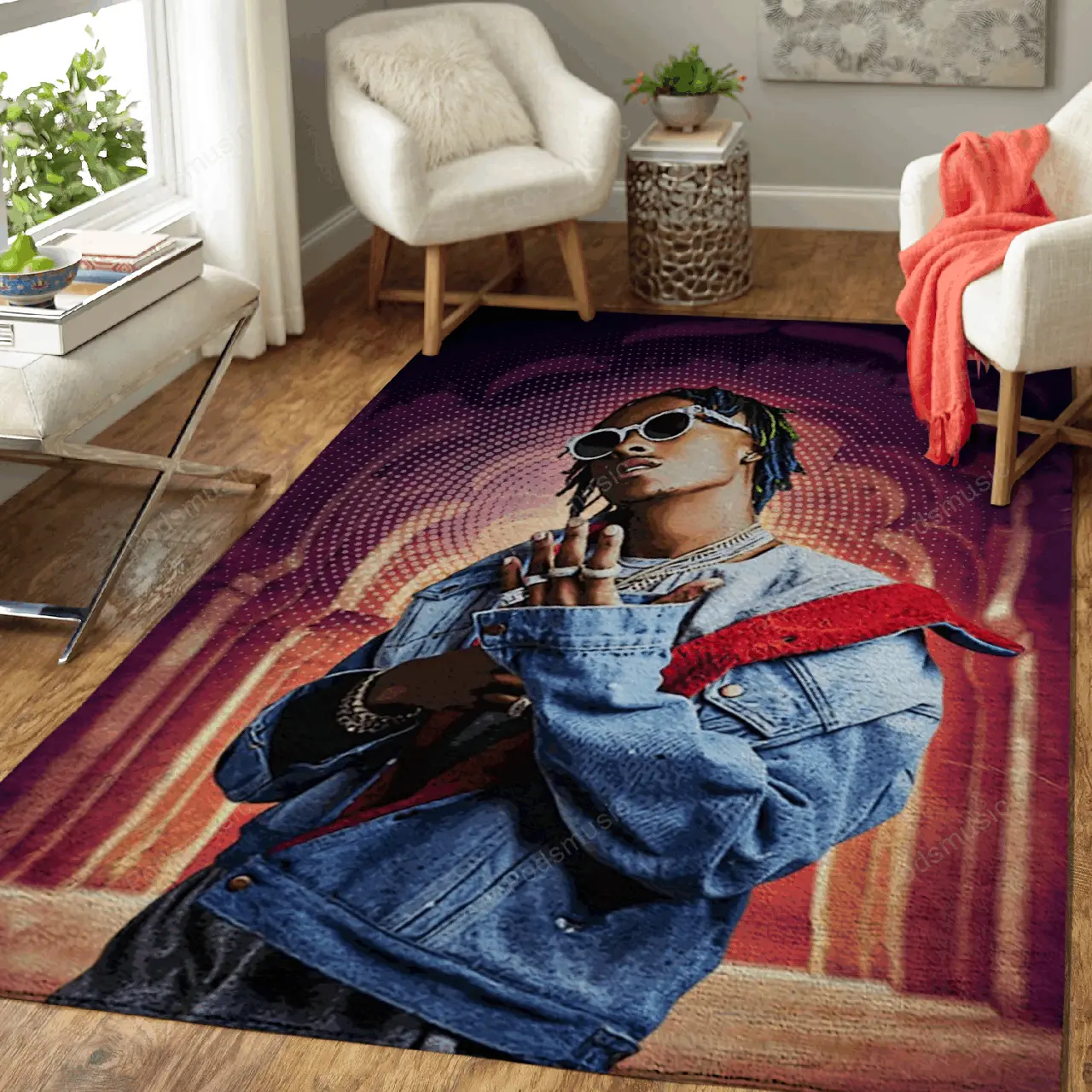 Rich The Kid Rap Music Art For Fans Area Rug Living Room Carpet Rug Regtangle Carpet Floor Decor Home Decor