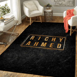 Richy Ahmed Gold Badges Art For Fans Area Rug Living Room Carpet Rug Regtangle Carpet Floor Decor Home Decor