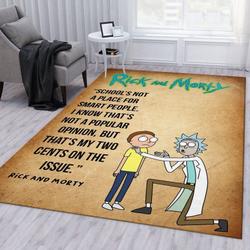 Rick And Morty 111 Area Rug Living Room And Bed Room Rug Rug Regtangle Carpet Floor Decor Home Decor