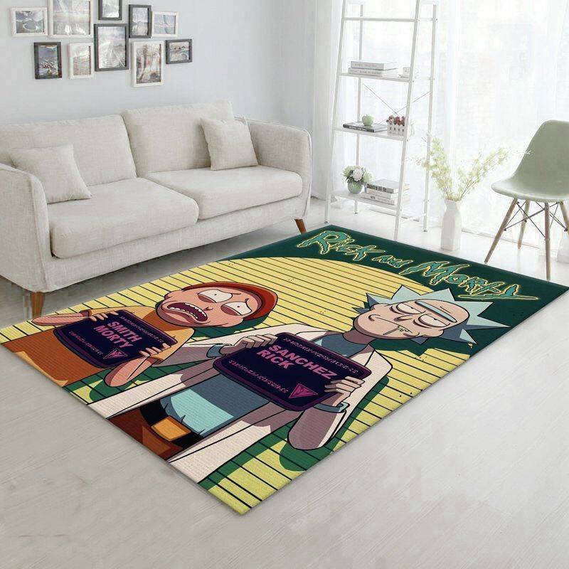 Rick And Morty 125 Area Rug Living Room And Bed Room Rug Rug Regtangle Carpet Floor Decor Home Decor