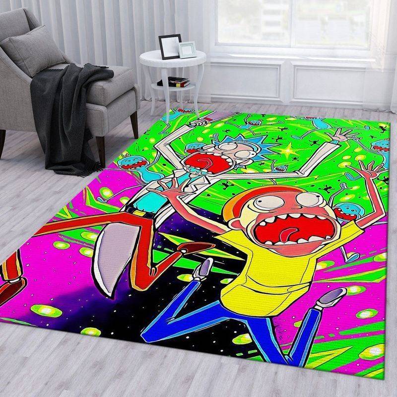 Rick And Morty 128 Area Rug Living Room And Bed Room Rug Rug Regtangle Carpet Floor Decor Home Decor