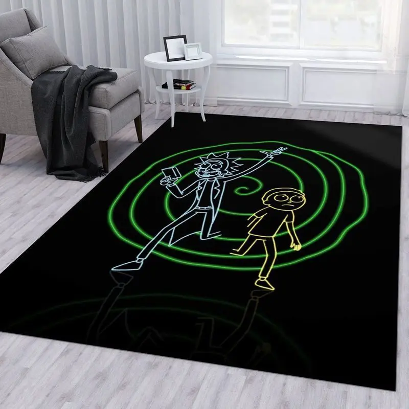 Rick And Morty 16 Area Rug Living Room And Bed Room Rug Rug Regtangle Carpet Floor Decor Home Decor