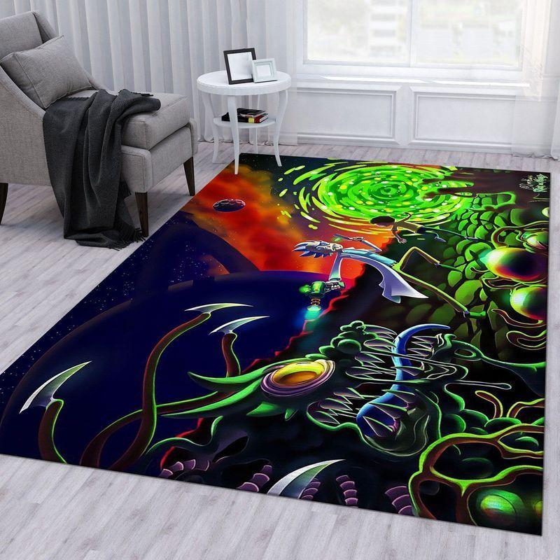 Rick And Morty 19 Area Rug Living Room And Bed Room Rug Rug Regtangle Carpet Floor Decor Home Decor