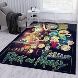 Rick And Morty 37 Area Rug Living Room And Bed Room Rug Rug Regtangle Carpet Floor Decor Home Decor