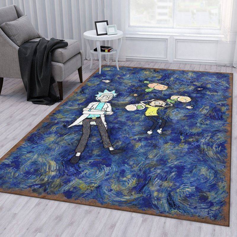 Rick And Morty 43 Area Rug Living Room And Bed Room Rug Rug Regtangle Carpet Floor Decor Home Decor