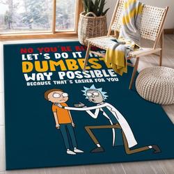 Rick And Morty 52 Area Rug Living Room And Bed Room Rug Rug Regtangle Carpet Floor Decor Home Decor