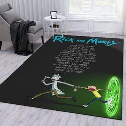 Rick And Morty 53 Area Rug Living Room And Bed Room Rug Rug Regtangle Carpet Floor Decor Home Decor
