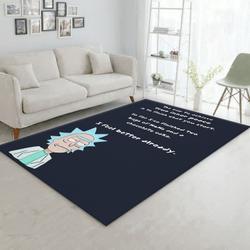 Rick And Morty 55 Area Rug Living Room And Bed Room Rug Rug Regtangle Carpet Floor Decor Home Decor