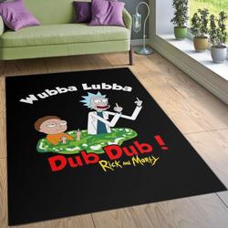 Rick And Morty 63 Area Rug Living Room And Bed Room Rug Rug Regtangle Carpet Floor Decor Home Decor