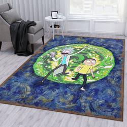 Rick And Morty 96 Area Rug Living Room And Bed Room Rug Rug Regtangle Carpet Floor Decor Home Decor