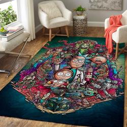 Rick And Morty Area Rug Living Room Rug Home Decor Movie Ofd 1910125