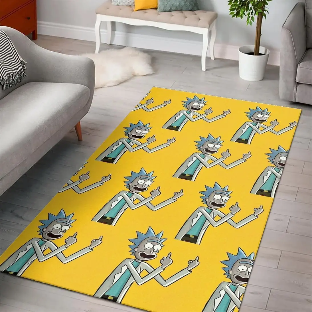 Rick And Morty Cartoon Movies Area Rugs Living Room Carpet Rug Regtangle Carpet Floor Decor Home Decor V11175