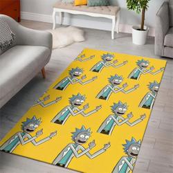 Rick And Morty Cartoon Movies Area Rugs Living Room Carpet Rug Regtangle Carpet Floor Decor Home Decor V11175