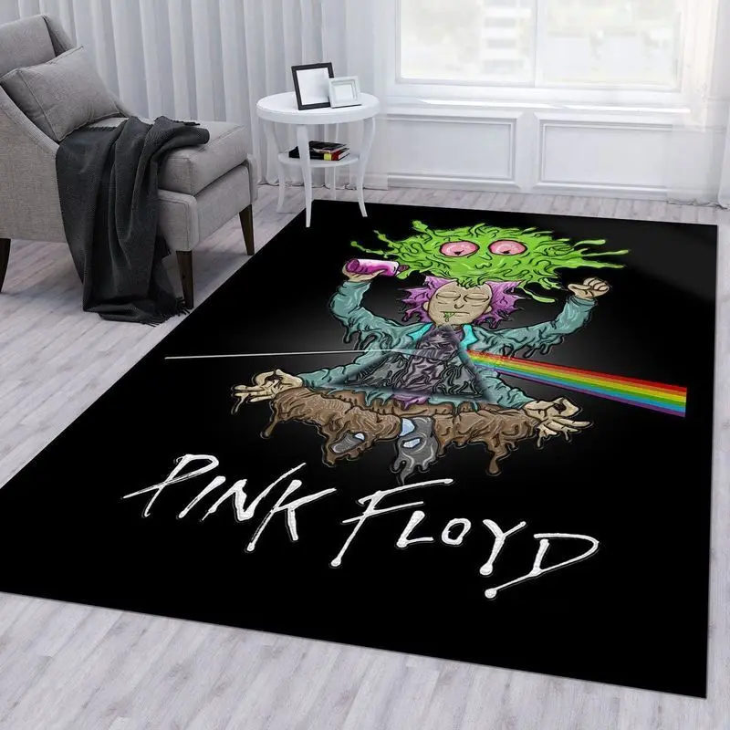 Rick And Morty Pink Floyd Area Rug Living Room And Bed Room Rug Rug Regtangle Carpet Floor Decor Home Decor