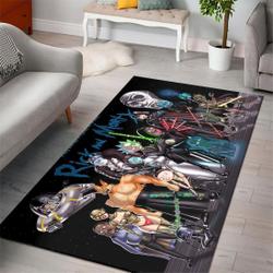 Rick And Morty Star Wars Cartoon Movies Area Rugs Living Room Carpet Rug Regtangle Carpet Floor Decor Home Decor V11105