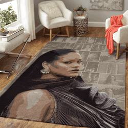 Rihanna Pop Music Art For Fans Area Rug Living Room Carpet Rug Regtangle Carpet Floor Decor Home Decor