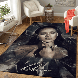 Rihanna Pop Music Collection Art For Fans Area Rug Living Room Carpet Rug Regtangle Carpet Floor Decor Home Decor