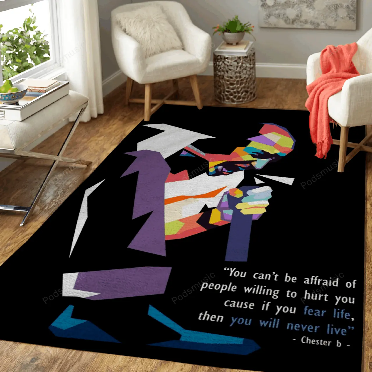 Rip Chester Bennington Music Legend Art For Fans Area Rug Living Room Carpet Rug Regtangle Carpet Floor Decor Home Decor