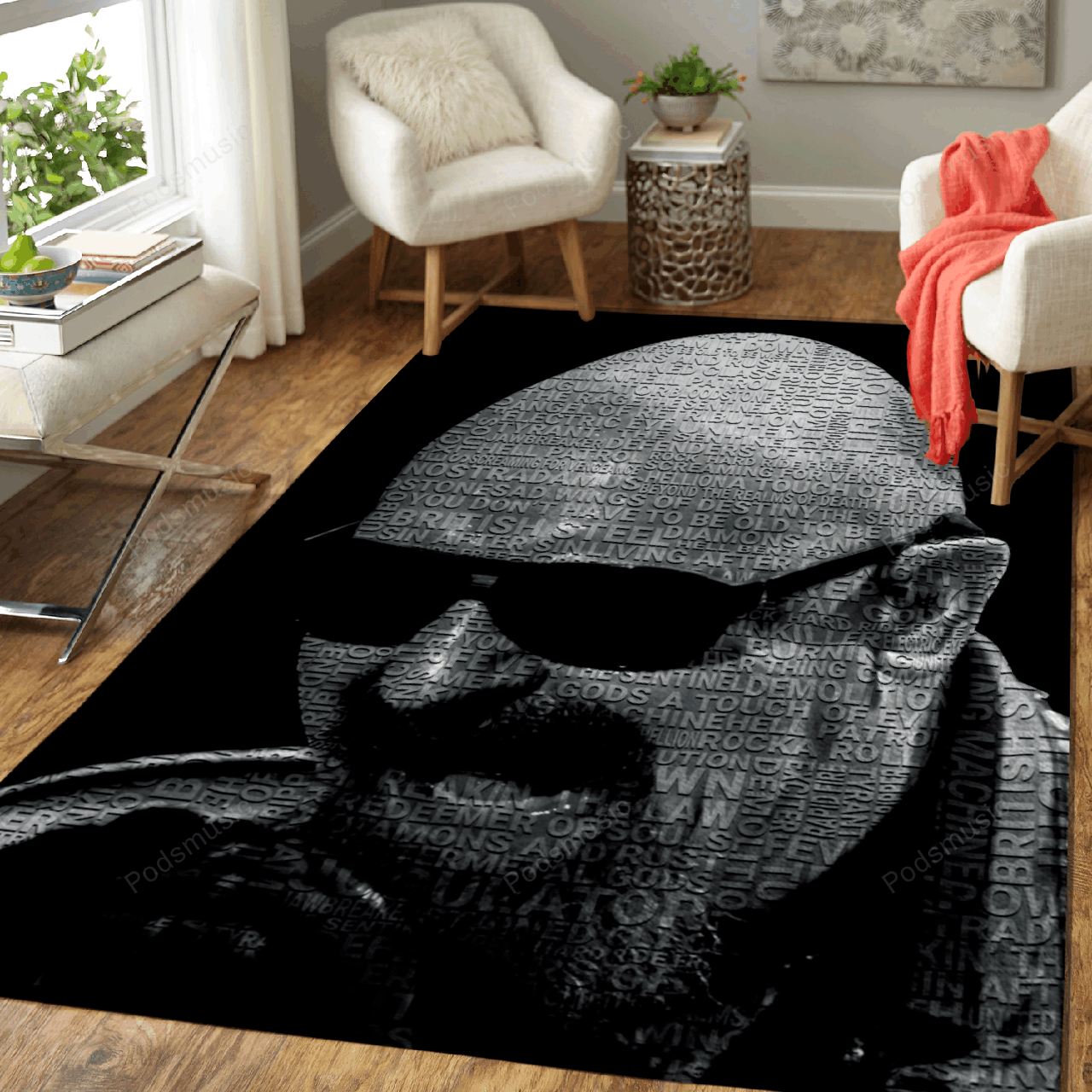 Rob Art Music Art For Fans Area Rug Living Room Carpet Rug Regtangle Carpet Floor Decor Home Decor