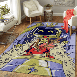Robot Playing Guitar Music Robots Art For Fans Area Rug Living Room Carpet Rug Regtangle Carpet Floor Decor Home Decor