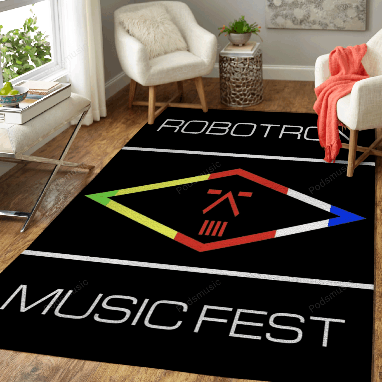 Robotron Music Fest Cd Covers Art For Fans Area Rug Living Room Carpet Rug Regtangle Carpet Floor Decor Home Decor