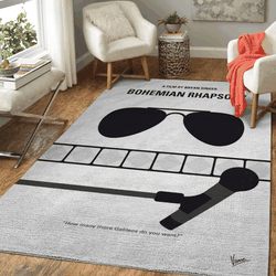 Rock Band Queen And Lead Singer Freddie Mercury Area Rug Area Rug Living Room Carpet Rug Regtangle Carpet Floor Decor Home Decor