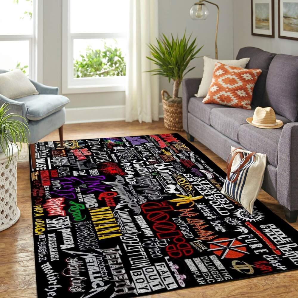 Rock Bands Area Rug Music Ofd 1912161 Area Rug Living Room Carpet Rug Regtangle Carpet Floor Decor Home Decor