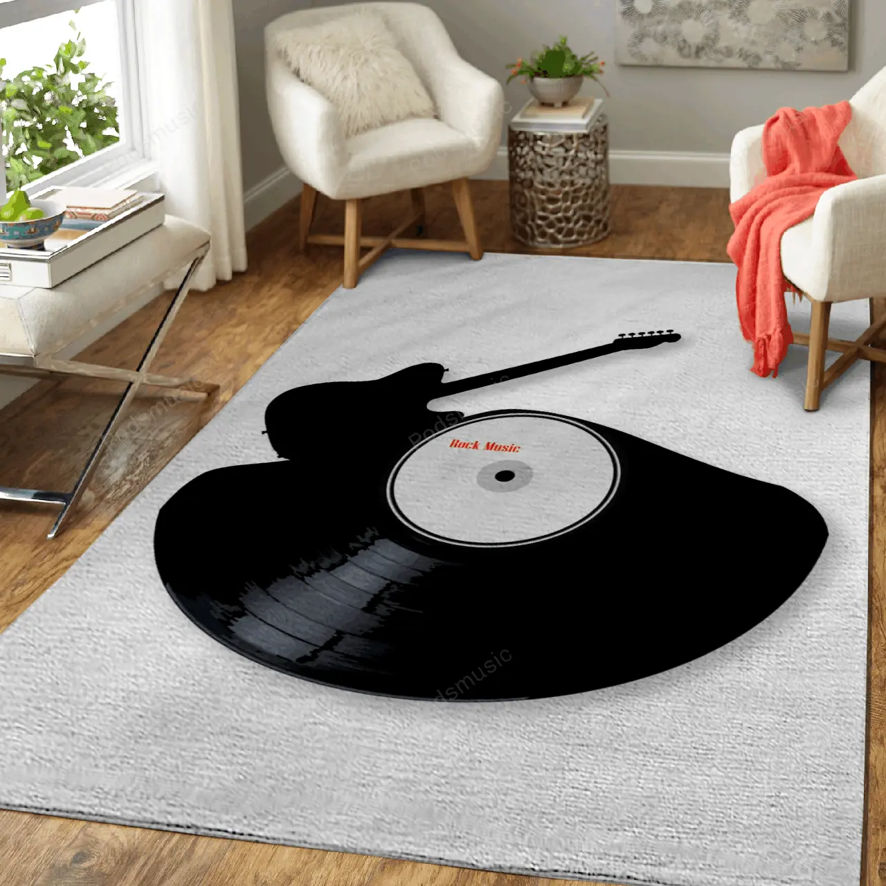 Rock Music Record Musical Art For Fans Area Rug Living Room Carpet Rug Regtangle Carpet Floor Decor Home Decor
