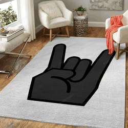 Rock Symbol Music Art For Fans Area Rug Living Room Carpet Rug Regtangle Carpet Floor Decor Home Decor